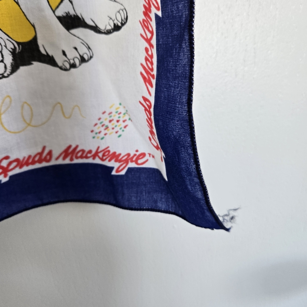 Vintage Budweiser Spuds Makenzie Bandana Made In The USA - Picture 4 of 9